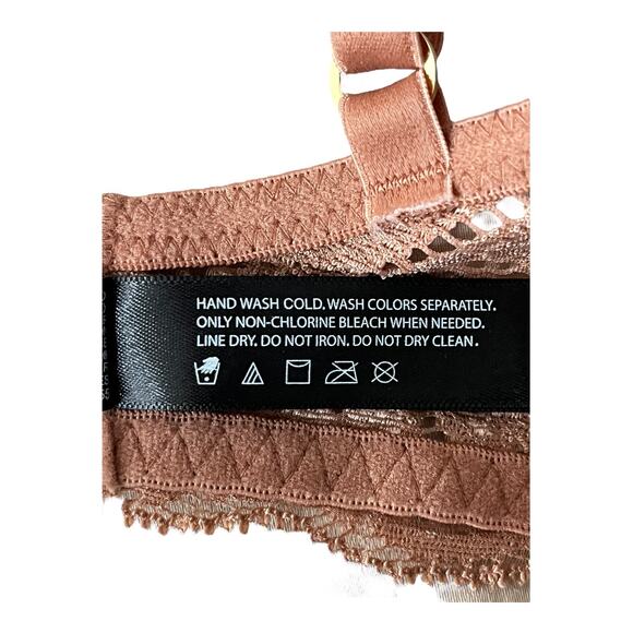 Natori bra 730023 Feathers underwire contour light brown size 32DDD 32F - Picture 6 of 6